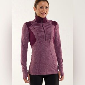 Lululemon Run: Your Heart Out Pullover in Heathered Plum Size 6